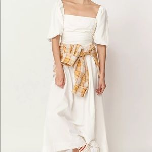 free people “ain’t she a beaut” dress in ivory NWT